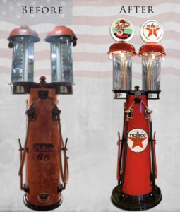 Clear Vision 700 Double Gas Pump: World Class Museum Restoration