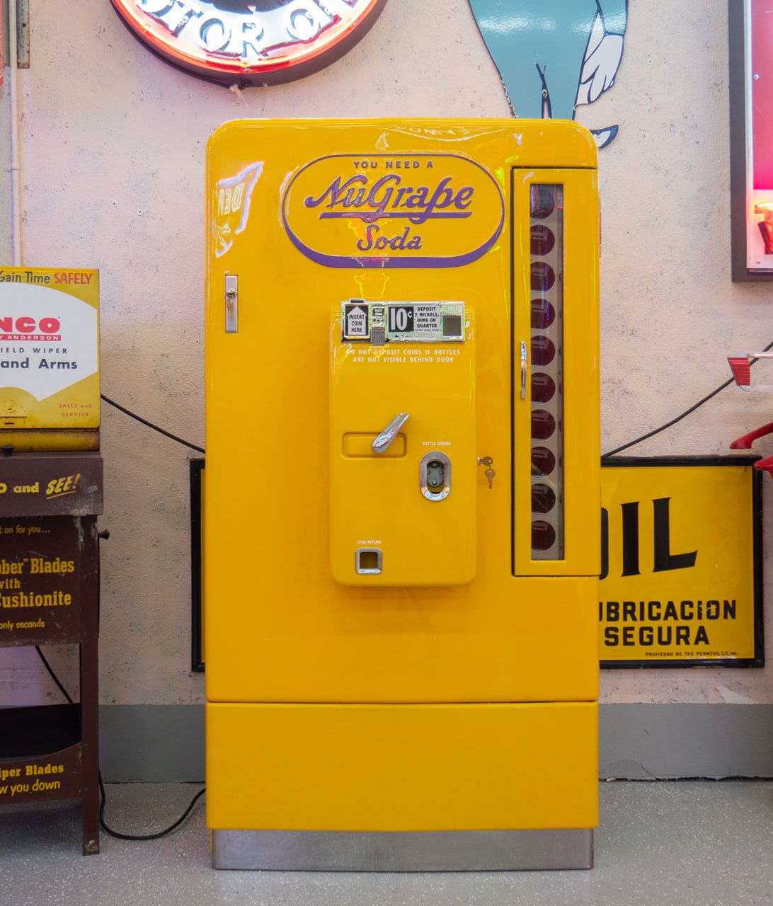 Vintage Vendo Model 110: Fully Restored NuGrape Soda Vending Machine