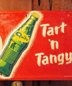 Quiky Soda Pop Vintage Tin Sign: Raised Embossed Litho Signage – VS180
