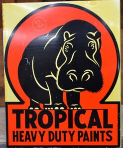 Tropical Heavy Duty Paints Sign: Vintage Double Sided Flange – VS92