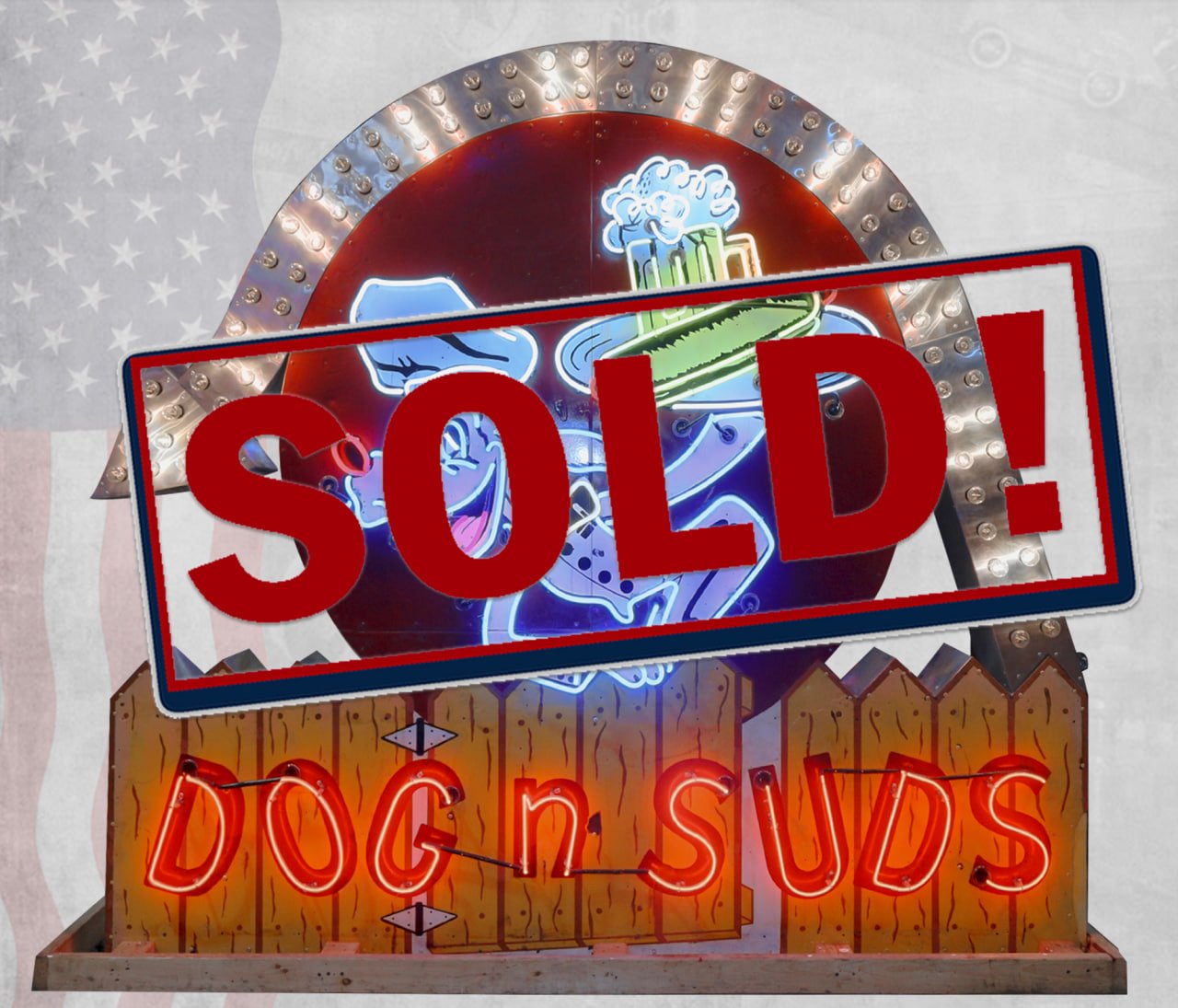 Dog N Suds Vintage Neon Sign Advertisement – NS5201