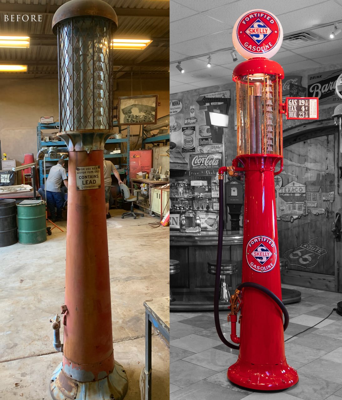 photo_28_2025-10-21_16-20-00 Vintage Wayne 515 Gas Pump Additional Restoration Details