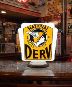 National Benzole Gas Pump Globe: Vintage British Diesel “DERV”