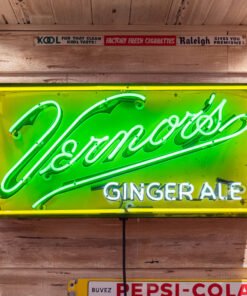 Vernors Ginger Ale Neon Sign: Vintage Embossed Tin Litho – NS6274